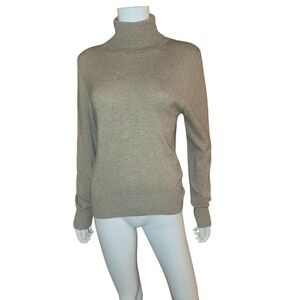 Baskin Turtleneck Cashmere Sweater M Tan